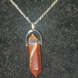 💐Tiger Eye Crystal Bullet Necklace💐